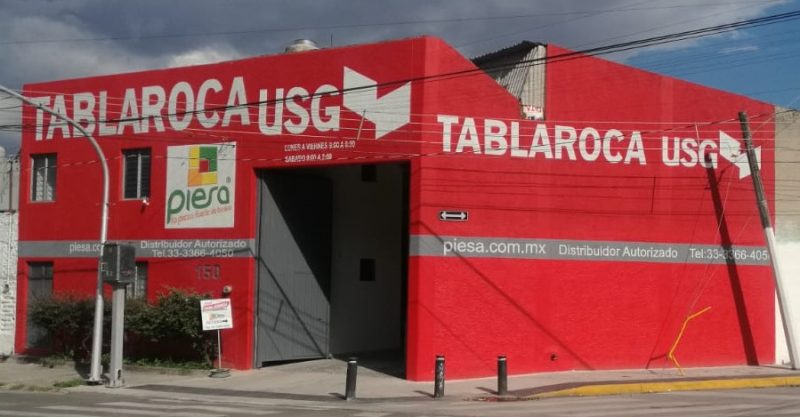 Fachada Sucursal PIESA Tablaroca Norte Guadalajara 